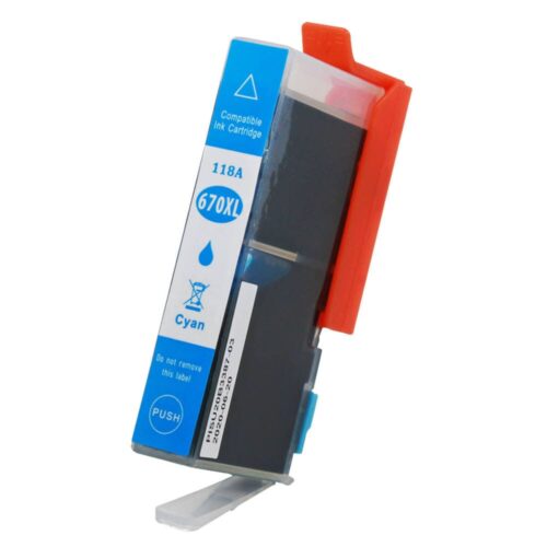 Cartucho de Tinta Compatível com Hp 670xl 670 CZ-118 CZ118 C