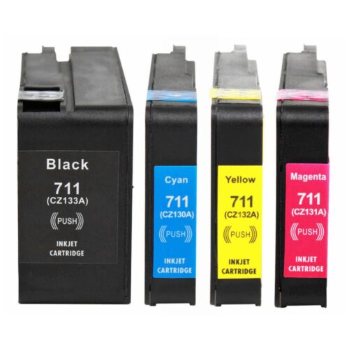 kIt 04 Cartucho de Tinta Compatível com HP 711xl - 711