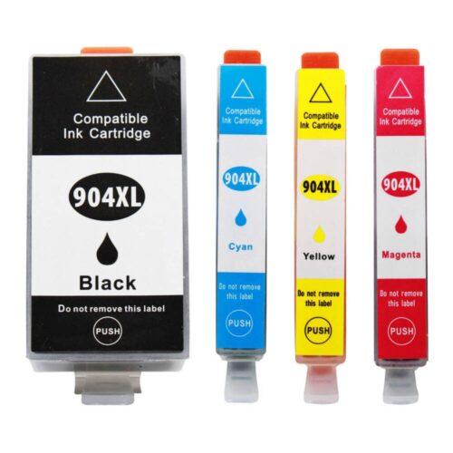 Kit 04 Cartucho de Tinta Compatível com HP 904xl - 904
