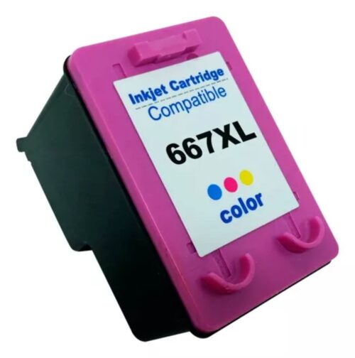 Cartucho de Tinta Compatível com HP 667xl 667 xl 3YM80AB CO