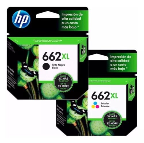 Kit 02 Cartucho HP 662XL Preto Cz105AL | Color Cz106AL