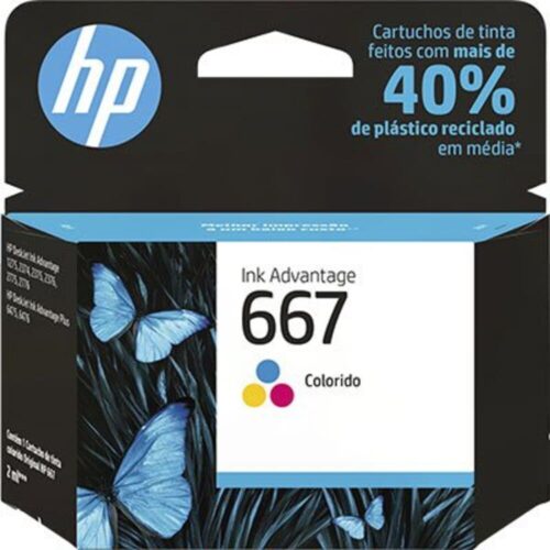 Cartucho Hp 667 3YM75AB Color | Deskjet 2376 - 2776 - 6476