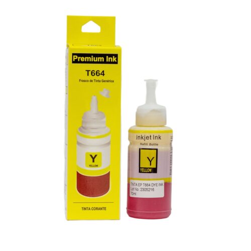 Tinta Compativel com Epson T664 Amarelo |L365 L355 L396 L200